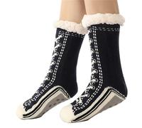 Asukohu Fun Sneaker Print Fleece Lined Thermal Warm Fuzzy Slipper Socks With Nonslip Soles Designs For Cold Weather Indoor Use Warm Winter Home Socks