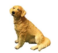 Asukohu Golden Retrievers Ornament Realistic Figures Puppy Handicrafts Landscape Backyard Decorations Puppy Statue Bulk Statue Home Decors For Kids