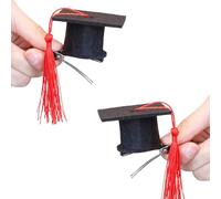 Asukohu Graduation Hat Hairhoop Small Hat Hair Clip For Graduation Ceremony Barrettes Graduate Clip For Party