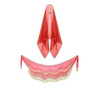Asukohu Gypsy Costume Accessories For Women Belly Dance Outfits Head Scarf With Belly Dance Coin Hip Scarf Costume Hip