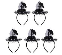 Asukohu Halloween Headbands With Black Flower And Gravestones Halloween Celebration Headbands For Themed Parties And Cosplays Festival Fun Head Decors