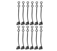 Asukohu High Temperature Resistant 2 Pin Plug Solar Connectors Caps Accessory for Camping and Solar Systems Use PVC Weather Caps Pack of 12