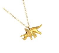 Asukohu Hip Hop Styles Dinosaur Pendant Necklace Cuteness Wildlife Jewelry Boys Chain Necklace For Youthful People Everyday Wear Hip Hop Jewelry