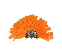 Asukohu Indian Feathered Headdress Headband For Photography Costumes Party Adjustable Soft Headpiece Festival Party Headpiece For Women