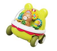 Asukohu Inertance Push And Release Car Toy With Clear Gears Funny Cartoon Bear Gear Car Toy Early Educational For Transparent Gear Kids