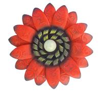 Asukohu Iron Sunflowers Wall Hanging Decoration with Luminous Dark Beads Multicoloured Flower Decoration for Home Office Styling Iron Flower Wall Sculpture Decorations