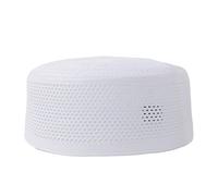 Asukohu Islamic Hats Round Jewish Hats Indian Cotton Turban Skull Hat Hijab Prayer Islamic Kufi Round Skull Traditional Muslim, White, L