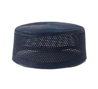 Asukohu Islamic Hats Round Jewish Hats Indian Cotton Turban Skull Hat Hijab Prayer Islamic Kufi Round Skull Traditional Muslim, navy blue, XL