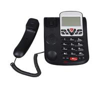 Asukohu L-51 Corded Landline Phone Fixed Telephone For Hotel Room Office Use With Caller Display Double Hole Connection Big Button Telephone
