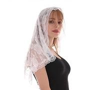 Asukohu Lace Shawl Mantilla Veil Scarf Fashion Floral Shawls And Wraps For Women Latin Mass Veil For Bride