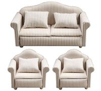 Asukohu Living Room Sofa Furniture Dollhouses Miniature Pretend Play Accessories Life Scene Role Play Hobby Collection Miniature Furniture For Dollhouses Set For Accessories