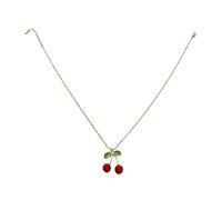 Asukohu Lovely Fruit Inspired Pendant Necklace Comfortable Wear Adjustable Length Neck Chain Trendy Neck Jewelry Her Birthday Gift