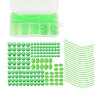 Asukohu Luminescent Rubber Line Beads Soft Rubber Floating Tube Cover for Night Fishing