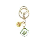 Asukohu Mahjong and Money Bag Keychain Hanging Decoration Holiday Gift Alloy Texture Perfect for Gifts and Owning Use Unique for Bags, p, One Size