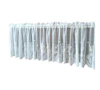 Asukohu Modern European Lace Curtains with Floral Pattern, Adjustable Window Cover, Privacy Solution for Small Spaces, Save Lace Window Room Divider