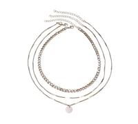 Asukohu Multi Layer Metal Sequin Beads Necklace for Women Unique Dark Styles Looking and Fashionable Statement Night Club Fashion Chain, one size, As described, As described