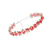 Asukohu Multi-purpose lace necklace with delicate flower designs, jewellery accessories for trendy, feminine, elegant charm, fashion accessory, one size, As described, As described