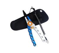 Asukohu Multifunctional Bait Tongs Practical Bait Clip Controller Portable Devices for Saltwater and Freshwater Fishing Lightweight Aluminium Fishing