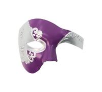 Asukohu Phantom of the Opera Half Venetian Cosplay Halloween Carnival Party Masquerade Mask for Men Masquerade Men's Phantom of the Opera Half Face