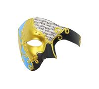 Asukohu Phantom of the Opera Half Venetian Cosplay Halloween Carnival Party Masquerade Mask for Men Masquerade Men's Phantom of the Opera Half Face