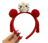 Asukohu Plush Snake Hair Hoop For Costume Parties And Everyday Wear Festival Zodiacal Snake Headband For Chinese New Year 2025