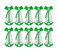 Asukohu Portable Fishbone Deck Peg with Spring Buckles Deck Planks Board Tent Stakes Outdoor Camping Accessories Pack of 10