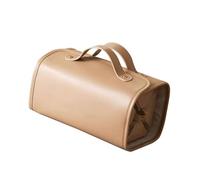 Asukohu Practical Leather Jewellery Storage Case Stylish Organisers with Drawers Carved Knock Designs for Household Use