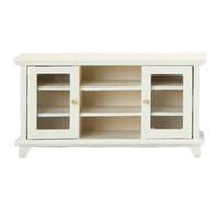 Asukohu Practical Sturdy Wood Miniature Televison Cabinet For Dollhouses Detailed Living Room Furniture Toy For Pretend Playing Handmade Small Cabinet