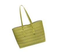 Asukohu Premium PU Hollow Out Bag with Comfortable Strap Clearing Commuter for Professionals and Daily Laptop for Work, Green, Einheitsgröße