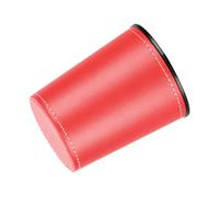 Asukohu PU Leather Dices Cup Fashion Simple Dices Shaker Cup Flannel Interior Quiet Shaker Clubs Entertainment PU Leather