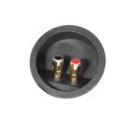 Asukohu Quick Connect Spring Clamps Speaker Clamps Panel 72 mm Cut-Out Diameter Plastic Housing Contacts Made of Copper Alloy Spring Loaded Speaker Clamps