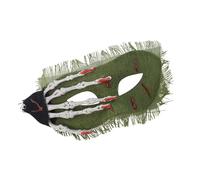 Asukohu Realistic Blood Spot Skull Hand Half Face Mask for Halloween Costume Parties and Theatre Performances with Comfortable Fit Helen Halloween Mask