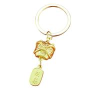 Asukohu Robust Metal Fortunes Cat Key Rings Unique Designs Lucky Cat Keychain with Sense of Happiness for Pocket Key Trials