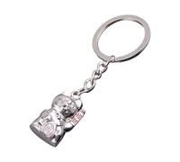 Asukohu Robust Metal Fortunes Cat Key Rings Unique Designs Lucky Cat Keychain with Sense of Happiness for Pocket Key Trials
