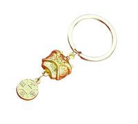 Asukohu Robust Metal Fortunes Cat Key Rings Unique Designs Lucky Cat Keychain with Sense of Happiness for Pocket Key Trials