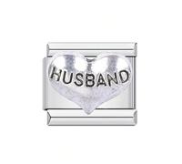 Asukohu Robust Stainless Steel Heart Letter Beads Modulage Mounting Accessories Perfect for Creative Bracelet Making Handmade Jewellery Supplies, one size, As described