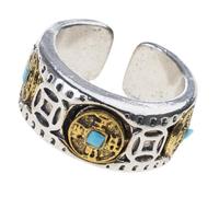Asukohu Rotating Coin Rings with Open End for Anxiety Control Five Dynasties Charm Jewellery Robust Adjustable Accessories Traditional Chinese Coin Ring