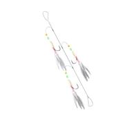 Asukohu Sabiki Fishing Bait Lurer Hook with Glowing Beads High Carbon Steel Hook Fishing Line Hook Fishing Bait Hook