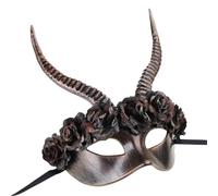 Asukohu Scary Horns Half Face Masquerade Devils Mardi Gras Halloween Party Carnivals