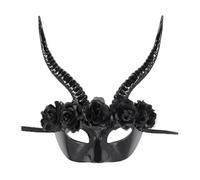 Asukohu Scary Horns Half Face Masquerade Devils Mardi Gras Halloween Party Carnivals