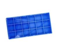 Asukohu See Repair Kits Organiser Box Part Storage Case with 18/18/24 Grid for Professional Workshop Efficiency Parts Storage Box Organiser, 18 Squares