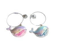 Asukohu Set of 2 Stylish Whale Key Cheese Set Corner Catcher Key Jewellery Waterproof Key Rings Suitable for Teenagers Trendsetters