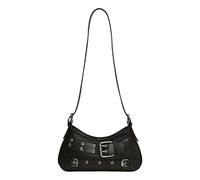 Asukohu Shoulder Bag for Women Girls Trendy Evening Clutches Purse PU Leather Under Arm Money Purse Handbag Gifts Shoulder Bag for Women, black, Eine Größe