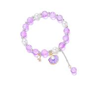 Asukohu Simple Sea Inspired Bracelet Subtle Star Fish Charm Stylish Accessory Handmade Wrist Accessory Jewellery For Everyday Clothing Elegant Girls Bracelet, one size, As described