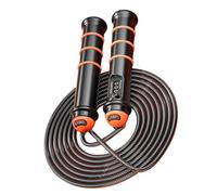 Asukohu Skipping Rope Colourful Steel Wire Rope or Cordless with Weighted Balls for Men Women Children Training Counter