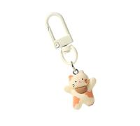 Asukohu Small Happy Cats Keychain, Beautiful Animal Pendant, Simple and Versatile Accessories, Portable for Backpacks and Gifts