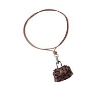 Asukohu Sophisticated Bag/Star Pendant Necklace Cord Statement Jewelry Trendy Necklace Leather Texture For Various Occasions