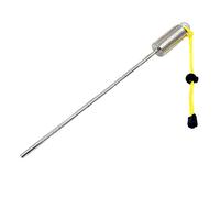 Asukohu Stainless Steel Scubas Diving Stick Rod Pointer Lobsters Tickle Underwaters Shaker Noise Maker with Lanyard Lobsters Tickle Sticks Noise Maker