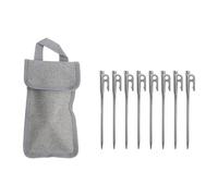 Asukohu Stainless Steel Tent Stake Heavy Duty Peg with Bag for Camping Beach Canopies and Outdoor