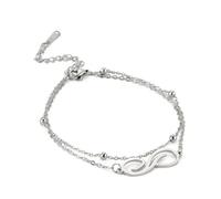 Asukohu Stainless Steel Women's Infinities Designs Comfortable And Adjustable For Everyday Or Special Occasions Stainless Steel